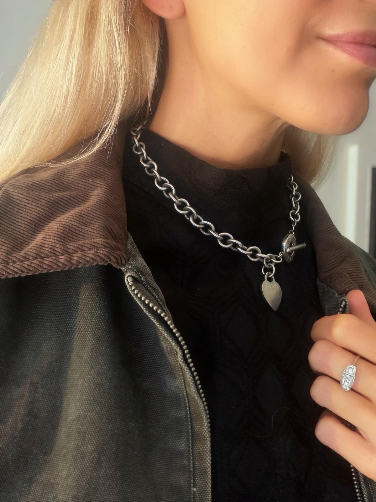 Collier Tiffany & Co Heart Tag en argent